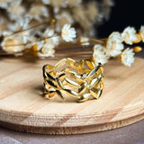 Anel Hstern Louros Da Vitória Em Ouro Amarelo Com Diamante